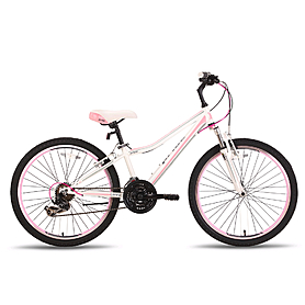 Велосипед подростковый горный Pride Lanny 2015 - 24", рама - 24", бело-розовый (SKD-15-28)