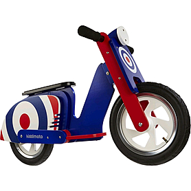 Беговел детский Kiddi Moto Scooter - 12", синяя мишень (SKD-07-71)