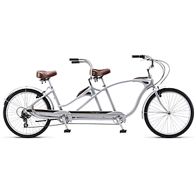 Велосипед міської Schwinn Tango Tandem 2014 року - 26 ", сріблястий (SKD-26-42)