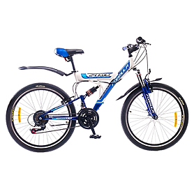 Велосипед підлітковий гірський Formula Kolt 2015 - 24 ", рама - 16", біло-синій (PCT * -FR-24-012-1)