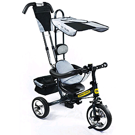 Велосипед детский трехколесный Baby Tilly Combi Trike - 11", серый (BT-CT-0002 GREY)