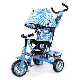 Велосипед детский трехколесный Baby Tilly Blue Zoo-Trike - 11", голубой (BT-CT-0005 BLUE)