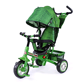 Велосипед детский трехколесный Baby Tilly Blue Zoo-Trike - 11", зеленый (BT-CT-0005 GREEN)