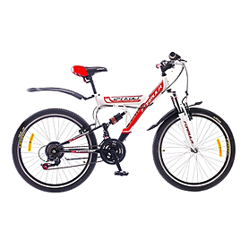 Велосипед подростковый горный Formula Kolt 2015 - 24", рама - 16", бело-красный (PCT*-FR-24-025-1)