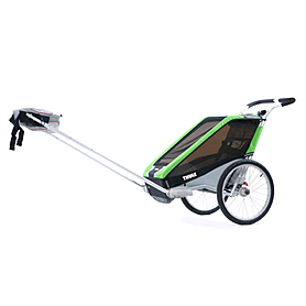 Велоколяска дитяча Thule Chariot Chetah1 + набір коліс, зелена