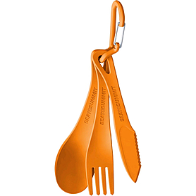Набір посуду (ложка, виделка, ніж) Sea to Summit Delta Cutlery Set помаранчевий