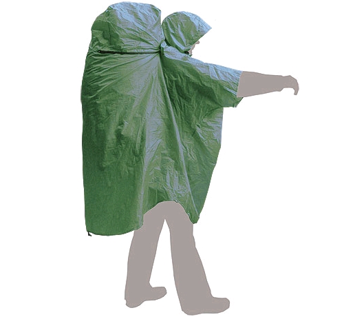 

Плащ дождевик Terra Incognita PonchoBag зеленый