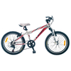 Велосипед подростковый горный Leon Sonic 2014 - 20", рама - 11", бело-красный (SKD-LN-20-003-1)