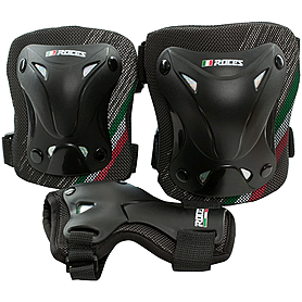 Захист для катання (комплект) Roces 3-pack protective set чорна, розмір S