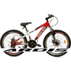 Велосипед підлітковий гірський Ardis Rocks - 24 ", рама - 12", біло-червоний (05031M-R)
