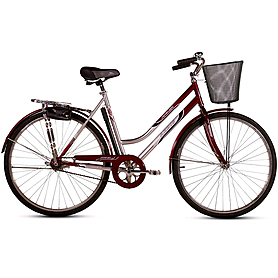 Велосипед городской женский Ardis Лыбидь с корзиной 2015 - 28", рама - 22", бордовый (09031D)