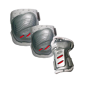 Защита для катания (комплект) Tempish Cool max серебряная, размер - L