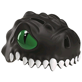 Шлем анимированный Crazy Safety 3D Черный Дракон с фонариком