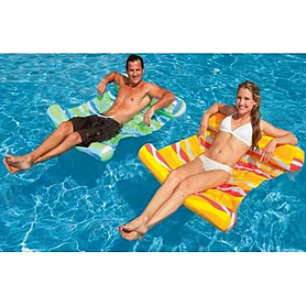 Матрас надувной пляжный Intex 58834 (137х99 см) зеленый - Фото №2