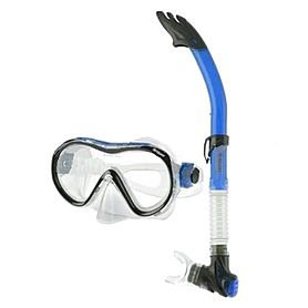 Набір для плавання Dorfin (ZLT) (маска + трубка) синій