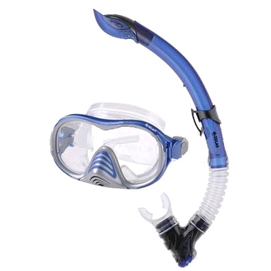 Набор для плавания подростковый Dorfin (ZLT) (маска+трубка) синий
