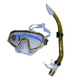 Набір для плавання Dorfin (ZLT) (маска + трубка) жовтий
