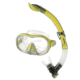 Набор для плавания подростковый Dorfin (ZLT) (маска+трубка) желтый