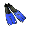 Ласты с закрытой пяткой Dorfin (ZLT) синие, размер - 42-43