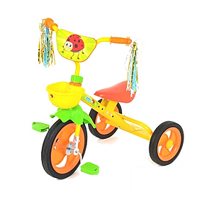 Велосипед детский трехколесный Bambi, желто-оранжевый (M1657-Y)