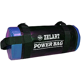 Мешок для кроссфита и фитнеса ZLT Power Bag 15 кг черно-синий