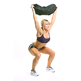 Мешок для кроссфита и фитнеса ZLT Power Bag 15 кг черно-синий - Фото №2