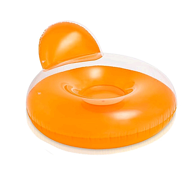 Кресло надувное пляжное Intex 58889 (137х122 см) оранжевое