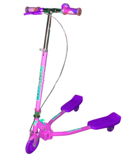 

Трайк-самокат трехколесный Scooter Trikke Bug (125 мм) для детей розовый