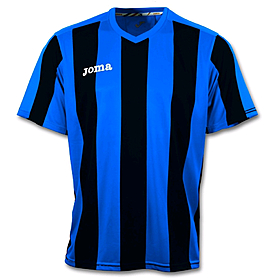 Футболка футбольная Joma Pisa 10 сине-черная