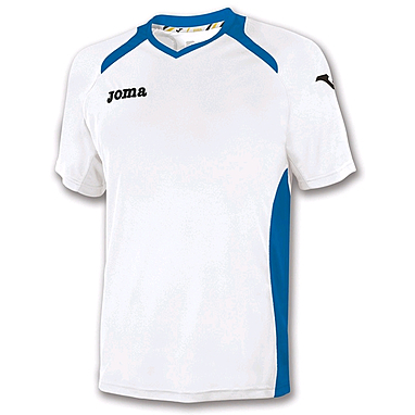 Футболка футбольная Joma Champion II бело-синяя