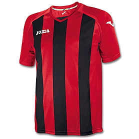Футболка футбольная Joma Pisa 12 красно-черная