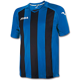 Футболка футбольная Joma Pisa 12 сине-черная