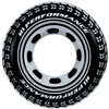 Круг надувной "Шина" Intex 59252 (91 см)