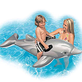 Плотик дитячий "Дельфін" Intex 58535 (175х66 см)