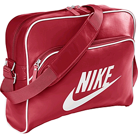 Сумка Nike Heritage Si Track Bag красная с белым