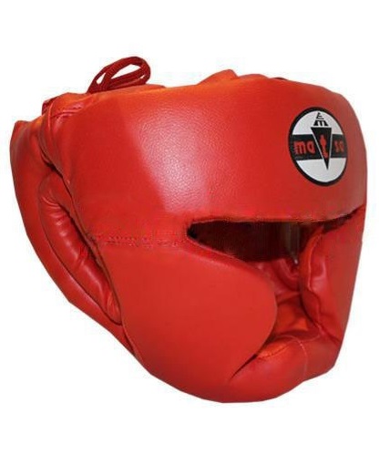 Шлем боксерский с полной защитой MATSA красный