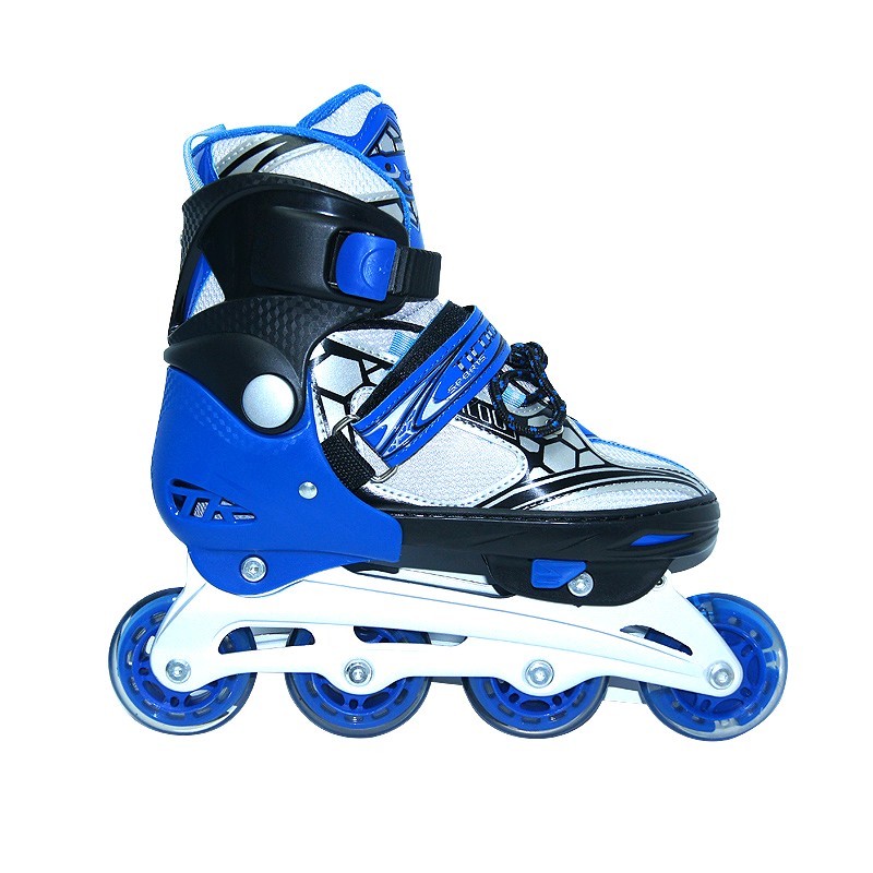Коньки роликовые раздвижные Teku Skate TK-9337 синие