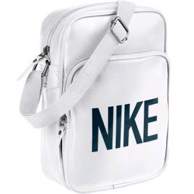 Сумка мужская Nike Heritage AD Small Items белая с черным