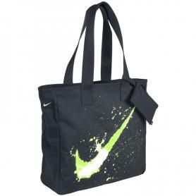 Сумка женская Nike Graphic Play Tote черная с зеленым