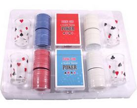 Набор для игры в пьяный покер Duke 200 фишек 4 рюмки - Фото №3