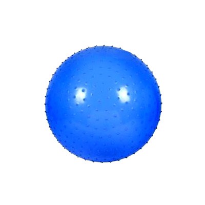 Мяч для фитнеса (фитбол) массажный HMS 65 см с системой антиразрыва синий