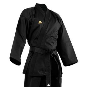 Кимоно для тхэквондо Adidas Open Uniform черное (добок) - Фото №2