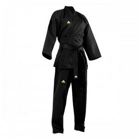 Кимоно для тхэквондо Adidas Open Uniform черное (добок) - Фото №3