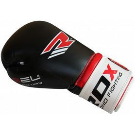 Рукавички боксерські RDX Rex Leather Black - Фото №3