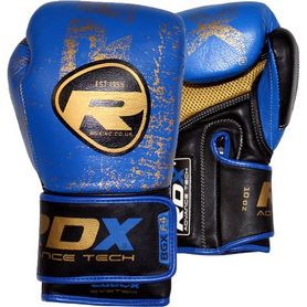 Перчатки боксерские RDX Ultra Gold Blue (10108)