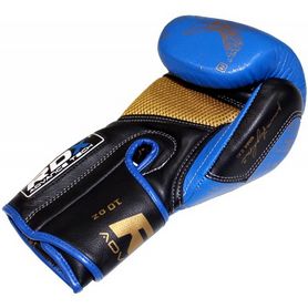 Перчатки боксерские RDX Ultra Gold Blue (10108) - Фото №2