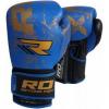 Перчатки боксерские RDX Ultra Gold Blue (10108) - Фото №5