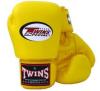 Перчатки боксерские Twins BGVL-3 желтые - Фото №2
