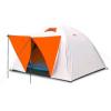Палатка трехместная Mountain Outdoor (ZLT) 200х200х135 см двухслойная серебристая с оранжевым