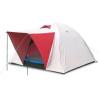Палатка трехместная Mountain Outdoor (ZLT) 200х200х135 см двухслойная серебристая с красным